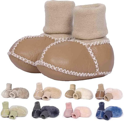 👶Chaussettes chaudes en fourrure pour bébé