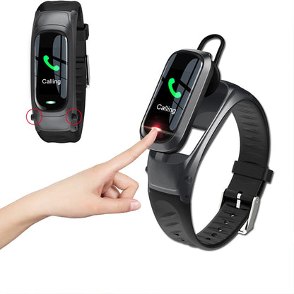 2-in-1 Smart Bracelet With Bluetooth Earphone